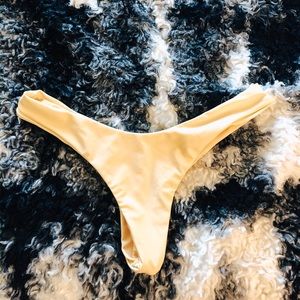 Yellow bikini bottoms